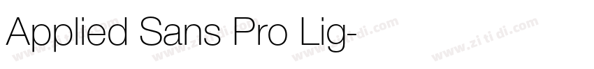 Applied Sans Pro Lig字体转换